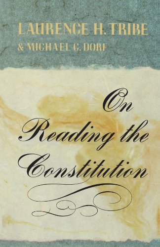 On Reading the Constitution   1991 9780674636262 Front Cover