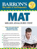 Barron's MAT, 11th Edition Miller Analogies Test 11th 2013 (Revised) 9781438002262 Front Cover