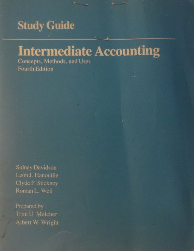 Intermediate Accountng 4th (Student Manual, Study Guide, etc.) 9780030589263 Front Cover