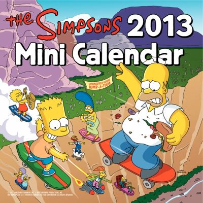 Simpsons 2013 Mini Calendar  N/A 9780062115263 Front Cover