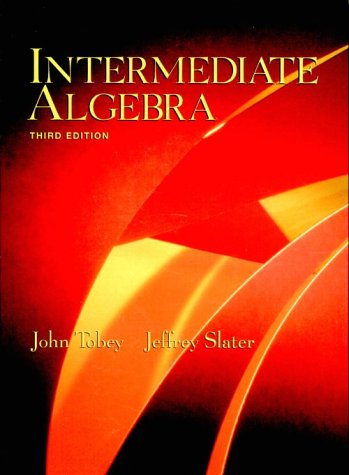 Intermediate Algebra  3rd 1998 9780130102263 Front Cover