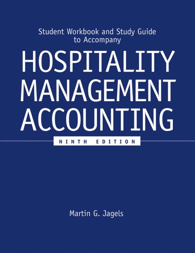 Student Workbook and Study Guide to Accompany Hospitality Management Accounting, 9e  9th 2007 (Revised) 9780471689263 Front Cover