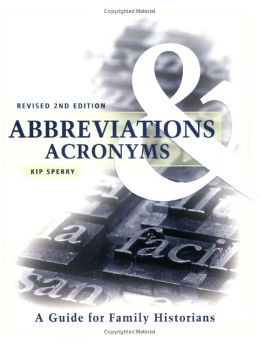 Abbreviations and Acronyms Revised 2nd Edition 2nd 2003 (Revised) 9781593310264 Front Cover