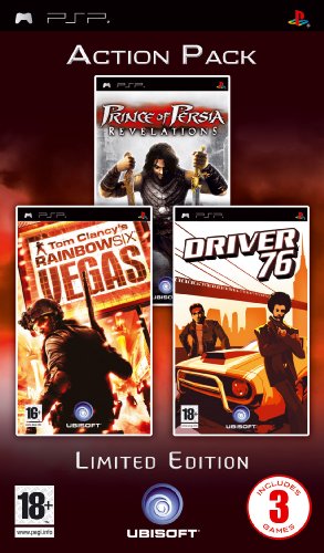 Triple Pack: Prince Of Persia: Revelations , Driver '76 and Rainbow Six Vegas (PSP) Sony PSP artwork