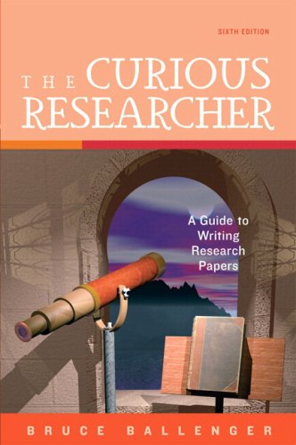 Curious Researcher  6th 2009 9780205745265 Front Cover