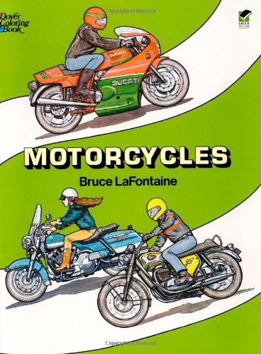 Motorcycles Coloring Book   1995 9780486286266 Front Cover