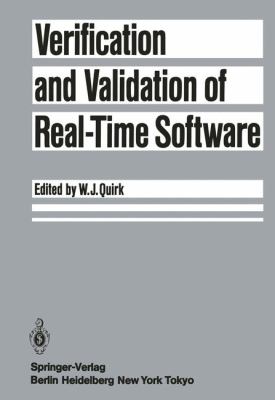 Verification and Validation of Real-Time Software   1985 9783642702266 Front Cover