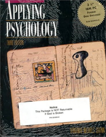 Applying Psychology 3rd 1995 9780079120267 Front Cover