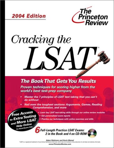 Cracking the LSAT with Sample Tests 2004 1st 9780375763267 Front Cover
