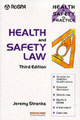 Health and Safety Law  3rd 1999 9780273639268 Front Cover