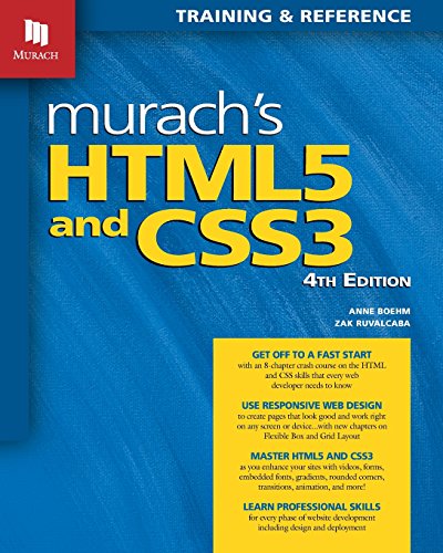 Murach's HTML5 and CSS3 (4th Edition)  4th 2018 9781943872268 Front Cover