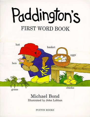 Paddington's First Word Book  N/A 9780140563269 Front Cover
