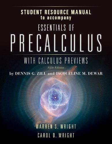 Essentials of Precalculus with Calculus Previews  5th 2012 9781449638269 Front Cover