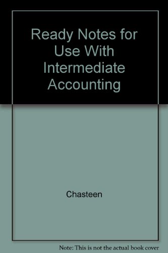 Intermediate Accounting Ready Notes 6th 1998 9780072929270 Front Cover