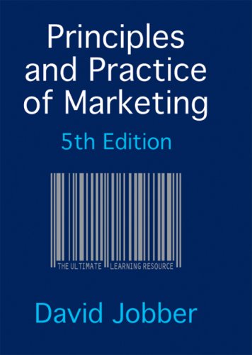 Principles and Practice of Marketing with Redemption Card  2006 9780077122270 Front Cover