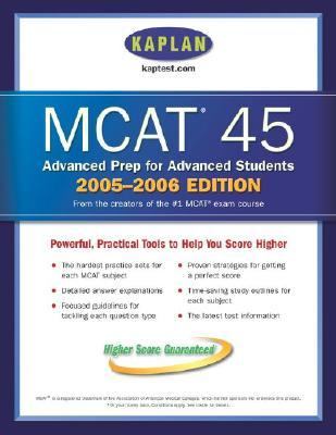 MCAT 45, 2005-2006  2005 9780743265270 Front Cover