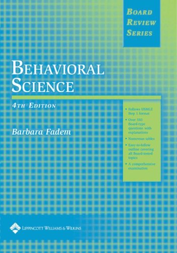 BRS Behavioral Science  4th 2005 (Revised) 9780781757270 Front Cover