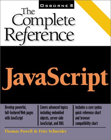 JavaScript : The Complete Reference  2001 9780072191271 Front Cover