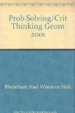 Geometry Problem Solving and Critical Thinking N/A 9780030543272 Front Cover