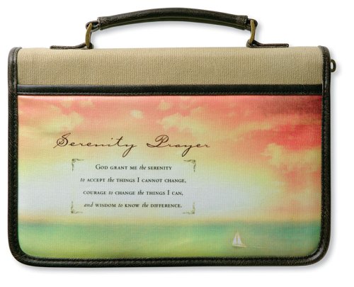 Canvas Serenity Prayer with Distressed Leather-Look#8482; XL Book Cover  2006 9780310815273 Front Cover