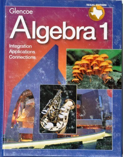 Algebra 1: Texas Edition  1998 9780028253275 Front Cover