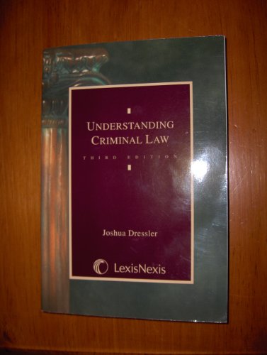 Understanding Criminal Law 3rd 2001 (Revised) 9780820550275 Front Cover