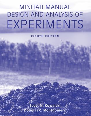 Minitab Manual Design and Analysis of Experiments  8th 2012 9781118342275 Front Cover