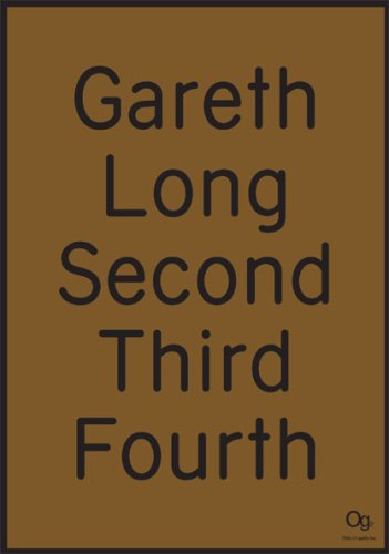 Gareth Long Second, Third, Fourth  2008 9781894707275 Front Cover