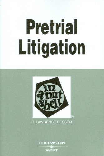 Pretrial Litigation  4th 2008 (Revised) 9780314184276 Front Cover