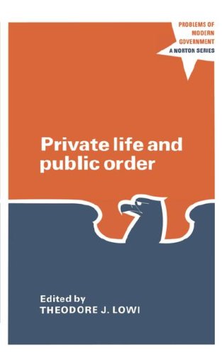 Private Life and Public Order The Context of Modern Public Policy N/A 9780393097276 Front Cover