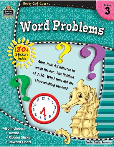 Ready-Set-Learn: Word Problems Grd 3   2008 9781420659276 Front Cover