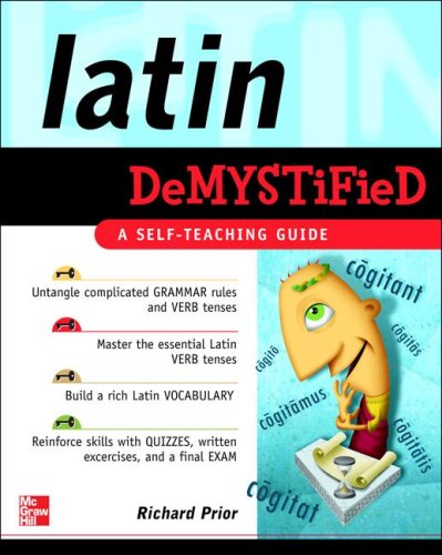 Latin Demystified A Self Teaching Guide  2008 9780071477277 Front Cover