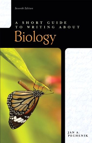 Short Guide to Writing about Biology  7th 2010 9780205667277 Front Cover