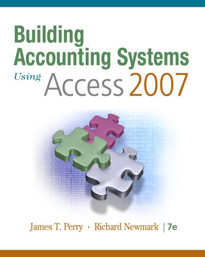 Building Accounting Systems Using Access 2007  7th 2011 9780324665277 Front Cover