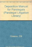 Deposition Manual for Paralegals  2nd 9780471581277 Front Cover