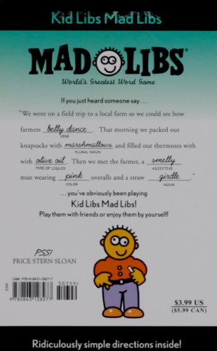 Kid Libs Mad Libs World's Greatest Word Game  2001 9780843128277 Front Cover