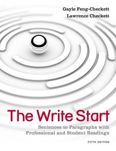Write Start : Sentences to Paragraphs with Professional and Student Readings  5th 2013 (Revised) 9781111350277 Front Cover