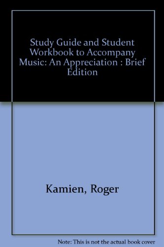 Music-Brief 3rd 1998 (Student Manual, Study Guide, etc.) 9780070365278 Front Cover