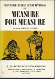Twentieth Century Interpretations of Measure for Measure   1970 9780135677278 Front Cover