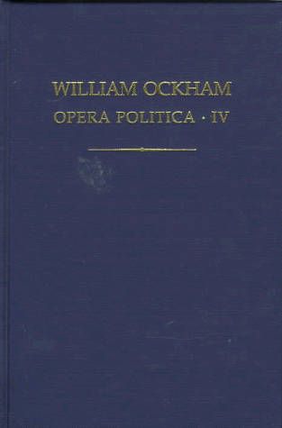 Opera Politica IV  1996 9780197261279 Front Cover