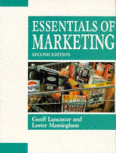 Essentials of Marketing Text and Cases 2nd 1993 9780077077280 Front Cover