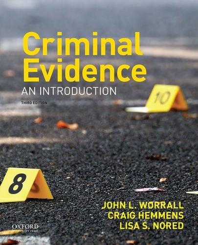 Criminal Evidence An Introduction 3rd 2017 9780190639280 Front Cover