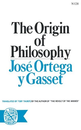 Origin of Philosophy  N/A 9780393001280 Front Cover