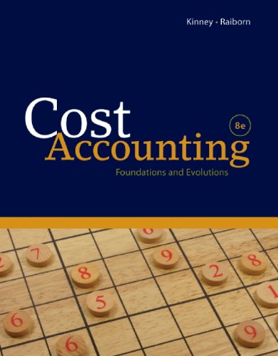 Cost Accounting  8th 2011 9780538798280 Front Cover