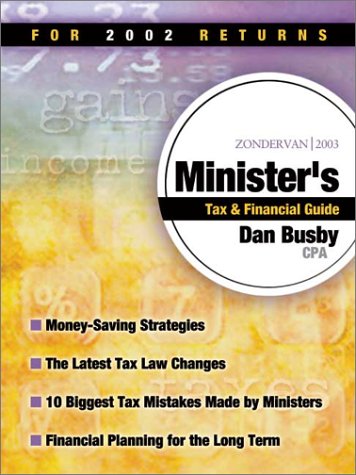 Zondervan 2003 Minister's Tax and Financial Guide  N/A 9780310243281 Front Cover