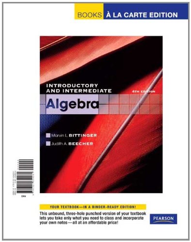 Introductory and Intermediate Algebra  4th 2011 9780321654281 Front Cover