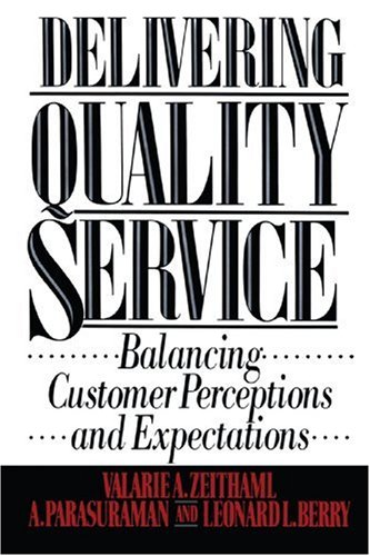 Delivering Quality Service   1990 9781439167281 Front Cover