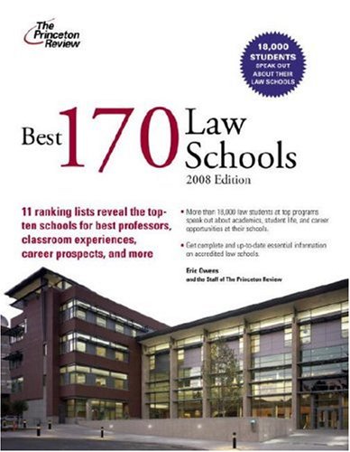 Best 170 Law Schools 2008 N/A 9780375766282 Front Cover