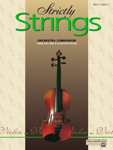 Strictly Strings, Bk 3 Violin  1996 9780739003282 Front Cover