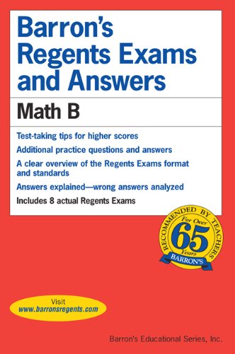Barron's Regents Exams and Answers Math B  2011 9780764117282 Front Cover